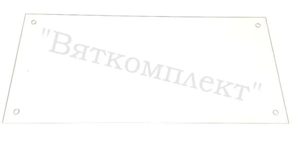 Стекло 700х313 внутренее для печи ППЭ/1 Гриль Мастер (000721)