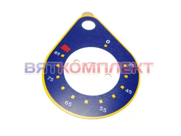 Наклейка пластиковая трехцветная ЭФК-40/1Н.00.00.009-01для тепловых мармитов ЭМК-80.2Н, ЭМК-40Н Abat (120000072137)
