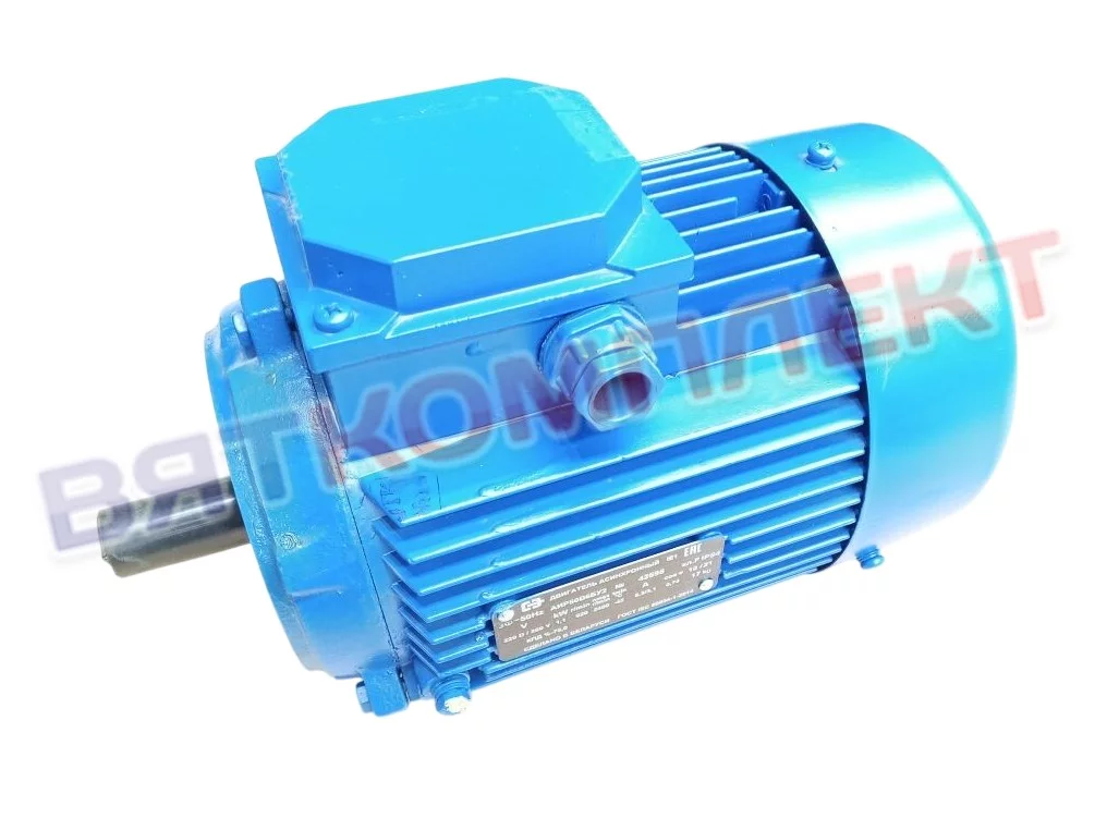 Электродвигатель асинхронный АИР80B6 БУ3,220/380В,50Гц,1,1кВт,1000об/мин,IM3681 (d25-80) Abat (12000061737)