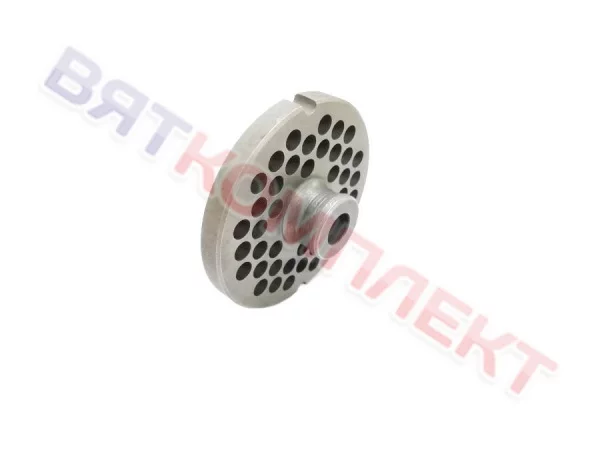 Решетка для мясорубки с втулкой TJ-12 отверстия ⌀6 мм d70 (70х10) системы Enterprise
