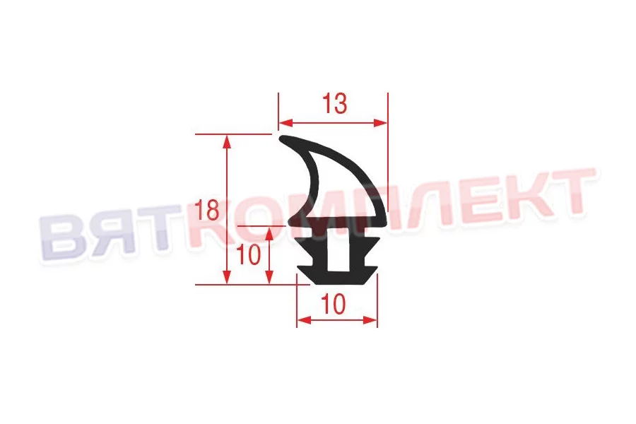Уплотнение двери для печи ALFA 420/425 SMEG (114097), EPMS (754132519)