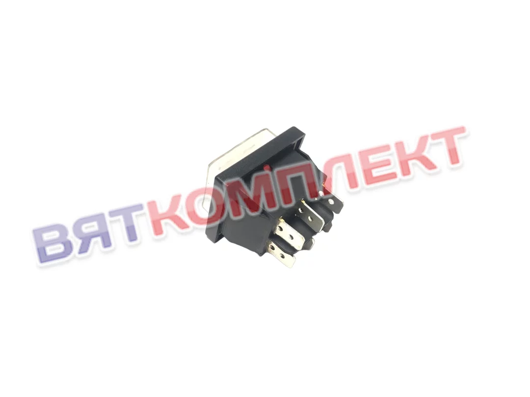 Сетевой выключатель (переключатель) SC-767(RWB-506) красный с нейтралью 
ON-OFF-ON +колпачок