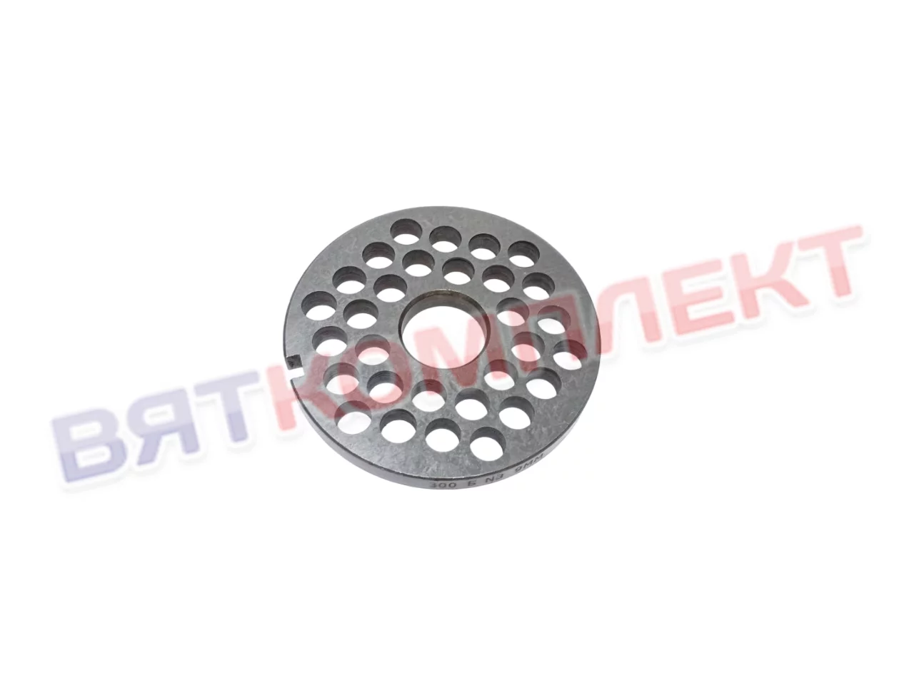 Решетка №3 764 для мясорубки МИМ-300 (МИМ-300М;-350), ММ(УКМ), МЭП-300(Н;Н-01) отверстия 9мм (хром) под бурт