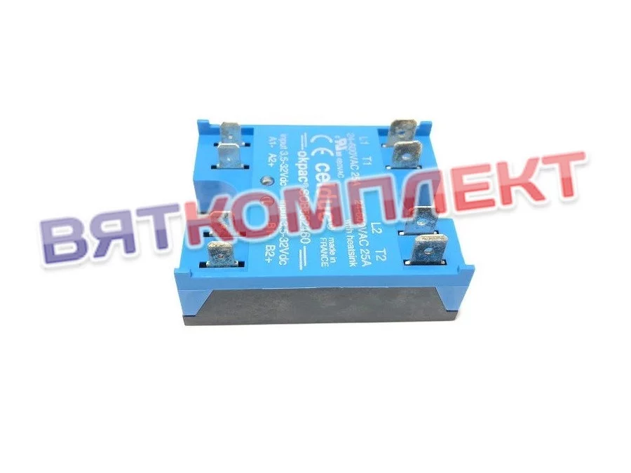 Реле твердотельное для пароконвектомата SOB562460 FASTON-2X25A/400AC Abat (12000061012/35002/33044)