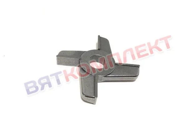 Нож для мясорубки МИМ-300.01.008 (МИМ-300М;-350), ММ(УКМ), МЭП-300(Н;Н-01) крестовой двухсторонний НЕРЖАВЕЮЩАЯ СТАЛЬ (без бурта)  
