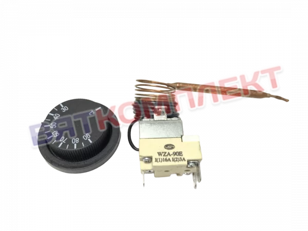 Термостат (терморегулятор) капиллярный 30-90°С градусов WZA-90E 1м