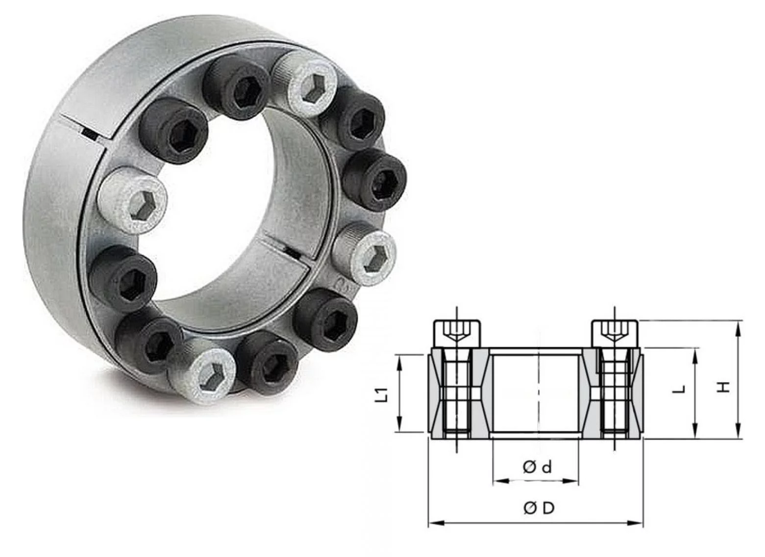 Зажим цанговый (втулка быстрозажимная) Clampex KTR 100-45 x 75 (ВМЗ)