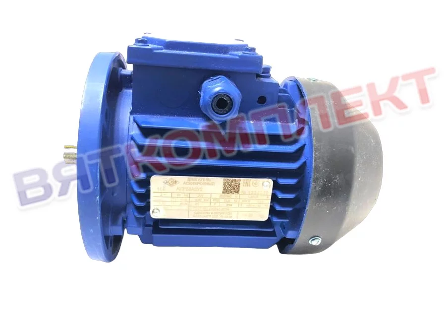Электродвигатель АИР63А2 асинхронный 0,37 кВт 3000 об/мин IM3041 для Вязьма