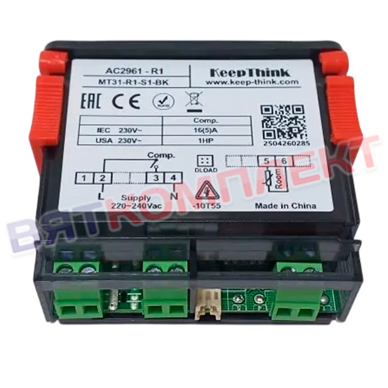 Электронный блок (контроллер) для холодильного шкафа Polair CM-107S без датчиков Keep Think АС2961-R1 (41290330800d)