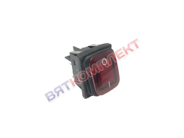 Выключатель красный 2-х позиционный 6-ти контактный 30А 250V T85
