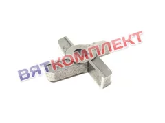 Нож для мясорубки МИМ-150(-01), ТМ-12(М) крестовой двухсторонний (хром) БЕЗ БУРТА