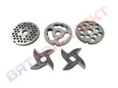 Ножи и решетки (комплект) для мясорубки МИМ-80(-01),М-50С,ММП,М-80 без бурта