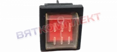 Переключатель влагостойкий (клавишный) Т125/85 (6) (120000006708)