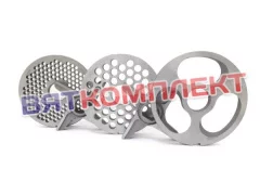 Ножи и решетки (комплект) для мясорубки МИМ-600,МИМ-600М с буртом.Фрезерованные.инструментальная сталь (набор)