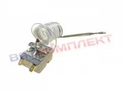 Термостат защитный (аварийный) 220 градусов 20А/250V/1,8m/F6,3/S220°С (аналог 55.13549.140)