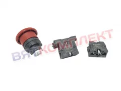 Кнопка аварийной остановки SHN XB7 ES 545P красная d 22 мм Abat (12000060716)