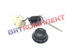 Термостат (терморегулятор) 30-85°С градусов 20A/250V/1,7m/20mm/ (аналог EGO 55.13014.260)
