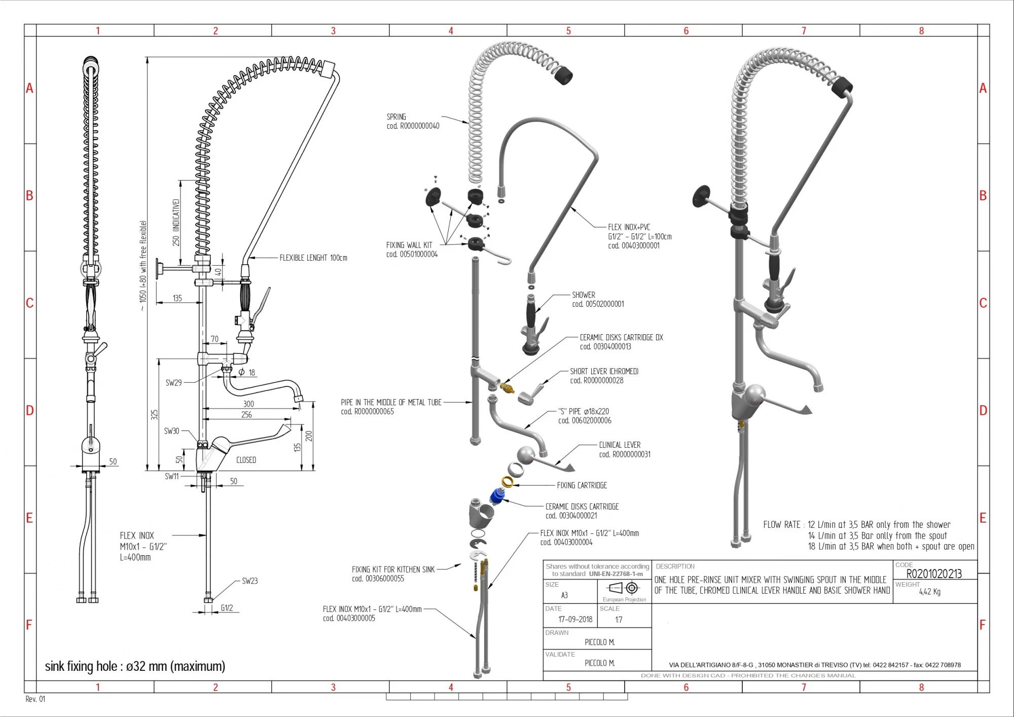 Душирующее устройство MONOLITH  R0201020213
