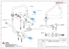 Смеситель педальный MONOLITH ERMES001