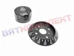 Ручка со шкалой для термостатов 30-110 градусов (посадочное ''луна'') Abat (Абат)