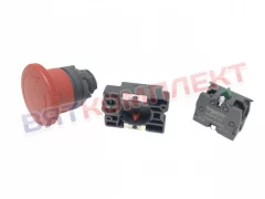 Кнопка аварийной остановки SHN XB7 ES 545P красная d 22 мм Abat (12000060716)