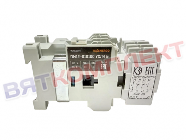 Контактор ПМ12-010100 (3з+2р) 24В