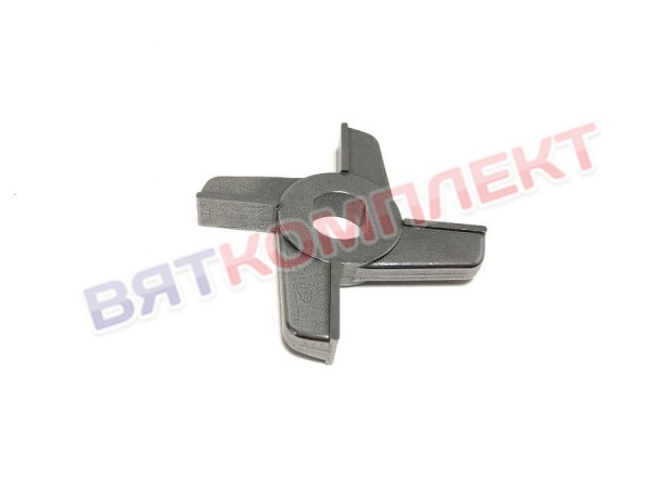 Нож для мясорубки МИМ-300.01.008 (МИМ-300М;-350), ММ(УКМ), МЭП-300(Н;Н-01) крестовой двухсторонний НЕРЖАВЕЮЩАЯ СТАЛЬ (без бурта)  