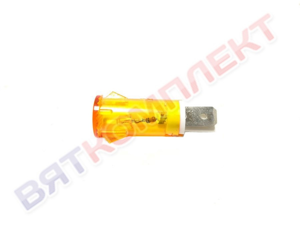 Лампа светосигнальная оранжевая (желтая) MDX14A для ЭП, ШЖЭ Абат (Альтернатива)

