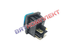 Выключатель (синий) влагостойкий с подсветкой 30А 250V (переключатель) ON-OFF
