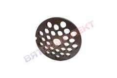 Решетка №4 для мясорубки МИМ-600(М) ,М-600 отверстия 13мм (инструментальная сталь) без бурта