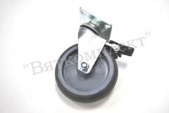 Колесо поворотное 1302-МТВ-100-F04 с тормозом Abat 12000001655