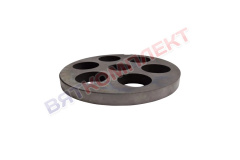 Решетка для мясорубки крупная МИМ-600(М) ,М-600 отверстия 25мм (инструментальная сталь) без бурта