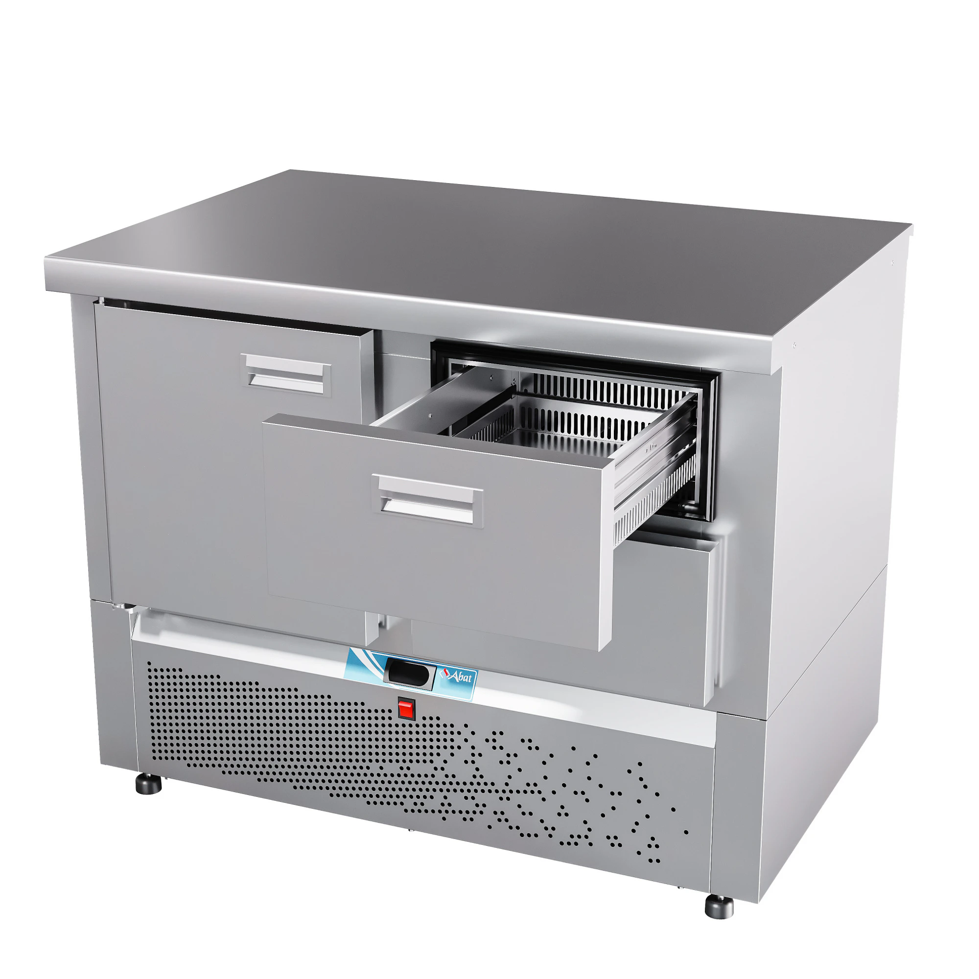 Стол холодильный среднетемпературный СХС-70Н-01 (дверь, ящики 1/2) без борта Абат (Abat)