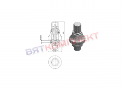 Клапан предохранительный пищеварочных котлов КПЭМ (Клапан сброса R0701030301) Abat (12000019080)