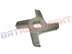 Нож для мясорубки МИМ-300.01.008 (МИМ-300М;-350), ММ(УКМ), МЭП-300(Н;Н-01) крестовой двухсторонний НЕРЖАВЕЮЩАЯ СТАЛЬ (без бурта)