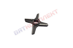 Нож четырехлопастной крестовой фрезерованный для мясорубки Fimar, Apach R70 система Unger 70.000.1 с буртом инструментальная сталь