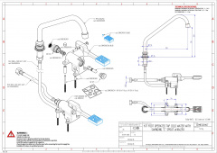 Смеситель педальный MONOLITH ERMES001