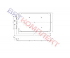 Конфорка КЭТ-0,17/4,0 кВт на ТЭНах 530х320х40 мм