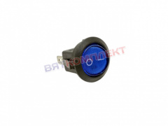 Переключатель с подсветкой 220V KСD1-101N-8 синий