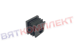 Заглушка пластиковая 40*40 мм с металлической резьбой М10 с черными ребрами для шкафов холодильных DM105-S, CM107-G POLAIR 46139091800d