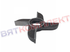 Нож для мясорубки МИМ-600, МИМ-600М, М-600 крестовой двухсторонний БЕЗ БУРТА