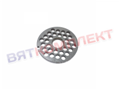 Решетка №3 764 для мясорубки МИМ-300 (МИМ-300М;-350), ММ(УКМ), МЭП-300(Н;Н-01) отверстия 9мм (хром) под бурт