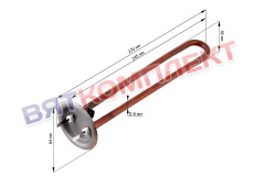 Тэн водонагревателя Thermex 700W, RF, медный, фланец 64мм, под анод М4, L245мм