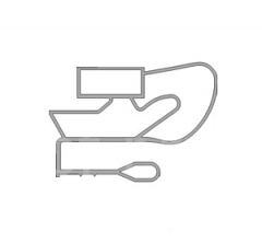 Уплотнитель HICOLD 695 (405*15*695) (МА) НА СТЕКЛЯННЫЕ ДВЕРКИ 800395